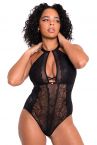 Scantilly by Curvy Kate Opulence Lace Body Black-thumb Nonwired lace body with adjustable straps to fit DD-HH cups. S-2XL ST-038-704-BLK