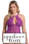 Scantilly by Curvy Kate Opulence Lace Body Mystic Purple-thumb Nonwired lace body with adjustable straps to fit DD-HH cups. S/36-38 - 2XL/52-54 ST-038-704-MPU