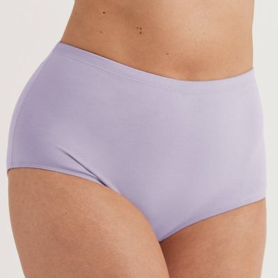 Miss Mary Organic Cotton Maxi Brief - Lavender High waist organic cotton briefs. 38/40 - 54/56 8422-09/LAV