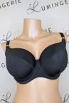 Ava Lingerie Painel Full Cup Bra Black-thumb Underwired, padded full cup bra 65-100, D-L AV-1263-CZA
