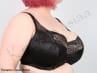 Panache Clara Full Cup Bra Charcoal Black-thumb Underwired, unpadded full cup lace bra 65-85, D-J 7255