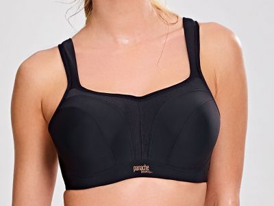Panache Sport 5021 Power UW Padded Sports Bra Black Underwired, padded sports bra with racer back option 60-90, D-M 5021-BLK