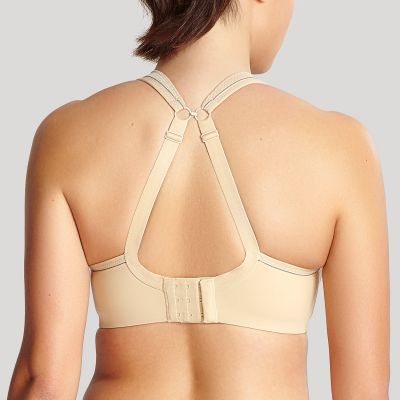 Panache Sport 5021 Power UW Padded Sports Bra Latte Underwired padded sports bra with racer back option 65-90, D-H 5021-LATTE