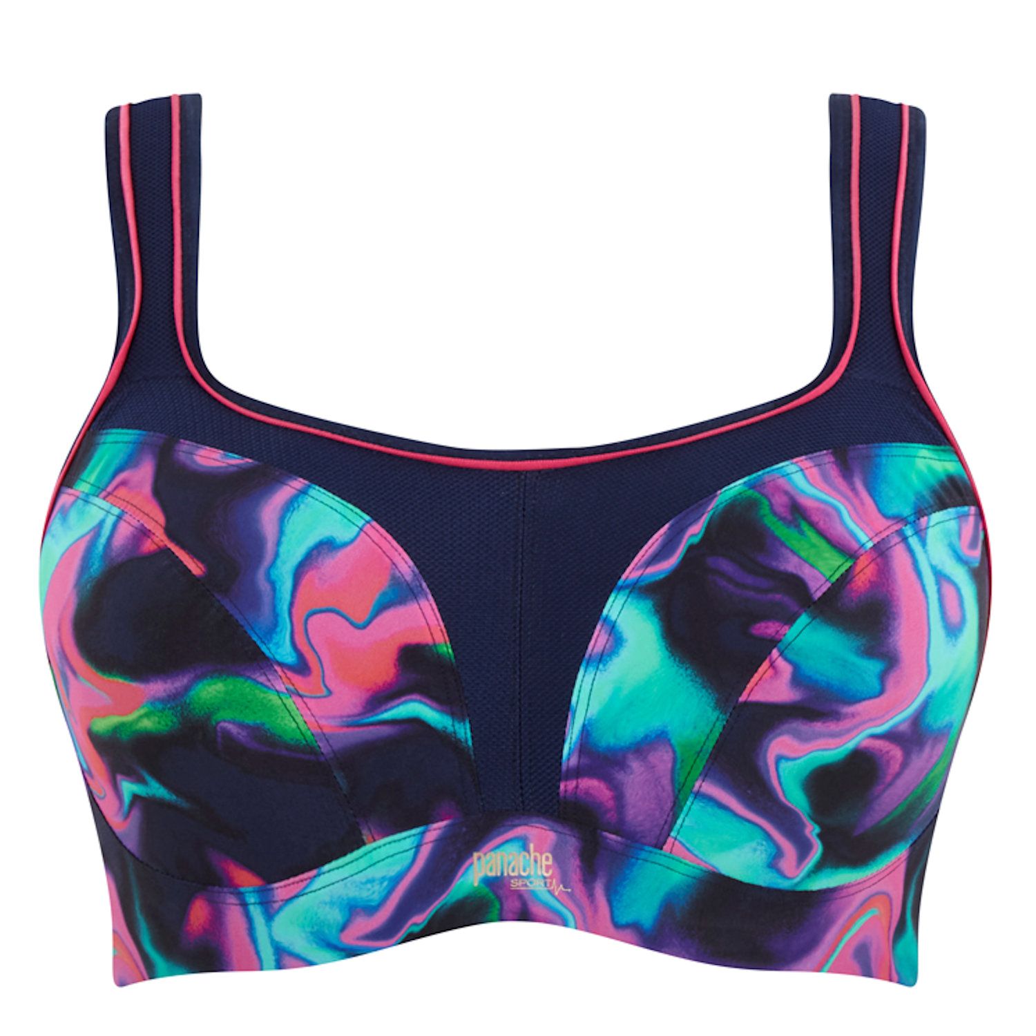 Panache Womens Underwired Sports Bra, Galaxy Print 36 H