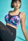 Panache Sport Panache Sports UW Bra Cyber Swirl-thumb Underwired padded sports bra with racer back option 65-90, D-J 5021A-CYB