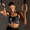 Panache Sport Panache Sports 5021B UW Bra Ink Splat-thumb Underwired padded sports bra with racer back option 65-90, D-J 5021B-INK