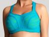 Panache Sport Panache Sports UW Bra Teal Lace with Lime-thumb Underwired padded sports bra with racer back option 65-90, D-J 5021C-TEAL-LIME