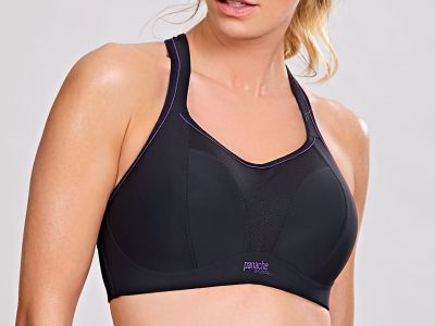 Panache Sport Panache Sport Non Wired Sports Bra Black Non wired, padded sports bra 60-90, D-J 7341-BLK