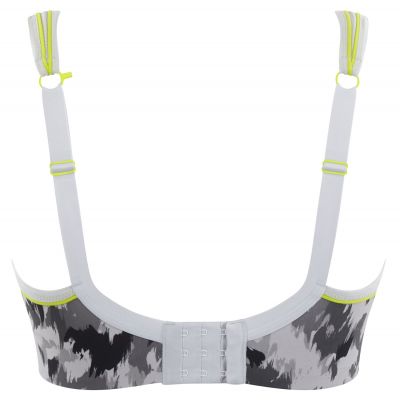 Panache Sport Panache Sport Non Wired Sports Bra Grey Animal Non wired, padded sports bra 65-90, D-J 7341A-GRA