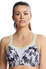 Panache Sport Non Wired Sports Bra Grey Animal