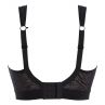 Panache Sport Panache Sport Non Wired Sports Bra Black Lace & Latte-thumb Non wired, padded sports bra 60-90, D-J 7341C-BL&L