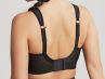 Panache Sport Panache Sport Non Wired Sports Bra Black Lace & Latte-thumb Non wired, padded sports bra 60-90, D-J 7341C-BL&L