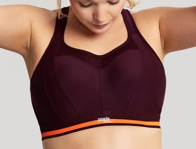 Panache Sport Panache Sport Non Wired Racer Back Sports Bra Mulberry Non wired, padded sports bra 60-90, D-J 7341R-MUY