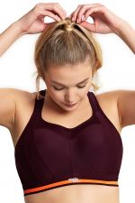 Panache Sport Non Wired Racer Back Sports Bra Mulberry