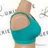 Panache Sport 5022 Endurance UW Non-Padded Sports Bra Green-thumb Underwired, non-padded sports bra with racer back option. 60-90, D-M 5022-GRN