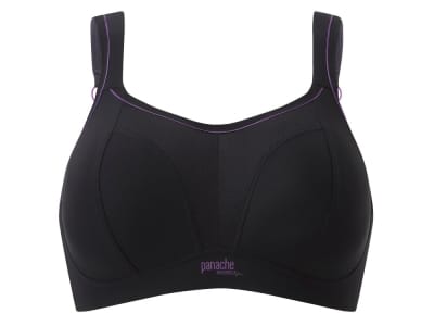 Panache Sport Panache Sport Non Wired Sports Bra Black Non wired, padded sports bra 60-90, D-J 7341-BLK
