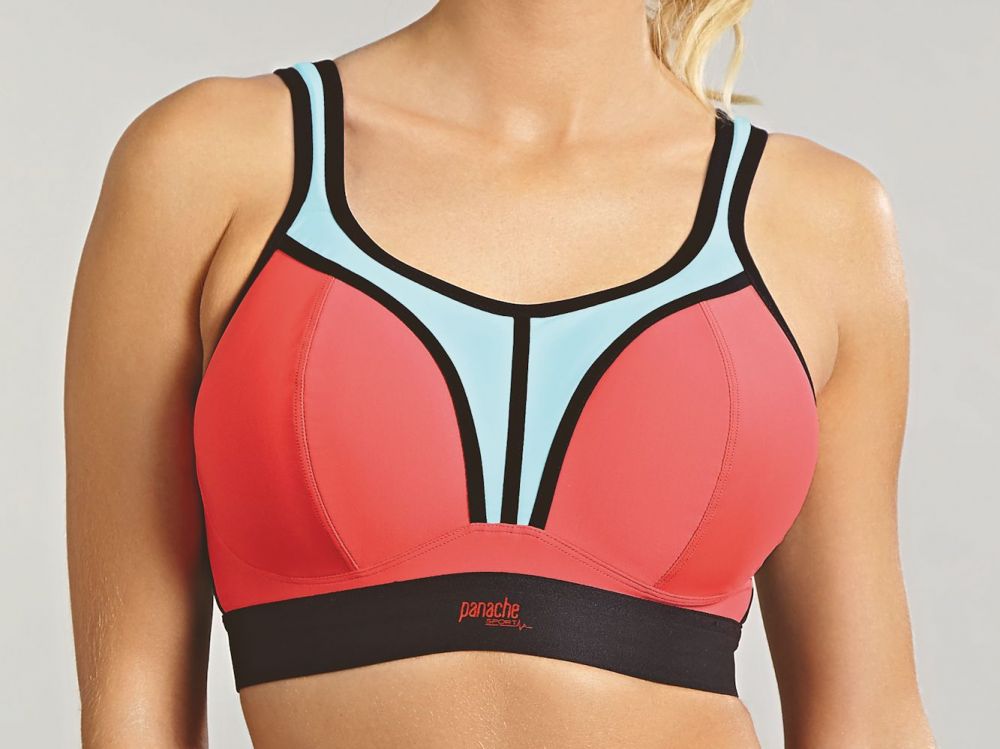 Panache Sport Panache Sport Non Wired Sports Bra Coral Sky Lumingerie bras and underwear for