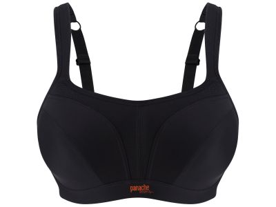 Panache Sport Panache UW Padded Sports Bra Black Underwired, padded sports bra with racer back option 60-90, D-J 5021-BLK