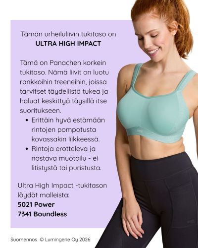 Panache Sport 7341B Boundless Non Wired Padded Sports Bra - Charcoal Marl Non wired, padded sports bra 60-90, D-M 7341B-CMRL