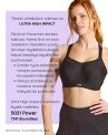 Panache Sport 5021 Power UW Padded Sports Bra Black-thumb Underwired, padded sports bra with racer back option. 60-90, D-M 5021-BLK