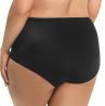 Gorsenia Paradise Briefs Black Beige-thumb Midi briefs with medium high waist M/38 - 4XL/48 K497-BLK/CZA