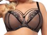 Gorsenia Paradise Soft Bra Black Beige-thumb Underwired, non-padded bra 65-100, D-M K496-CZA