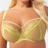 Gorsenia Paradise UW Soft Bra Lime-thumb Underwired, non-padded bra mesh and lace bra. 65-95, D-M K496/2-LIME