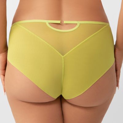 Gorsenia Paradise Briefs Lime Midi briefs with medium high waist L/40 - 4XL/48 K497/2-LIME