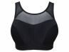 Parfait Lingerie Breeze Non-Padded Wirefree Sports Bra Black-thumb Nonpadded wirefree crop top look sports bra 65-90, D-G P5542-BLK
