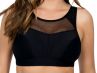 Parfait Lingerie Breeze Non-Padded Wirefree Sports Bra Black-thumb Nonpadded wirefree crop top look sports bra 65-90, D-G P5542-BLK