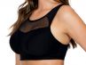 Parfait Lingerie Breeze Non-Padded Wirefree Sports Bra Black-thumb Nonpadded wirefree crop top look sports bra 65-90, D-G P5542-BLK
