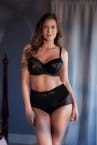 Parfait Lingerie Charlotte High Waist Briefs Black-thumb High waist brief for Charlotte range S-4XL P6917-BLK