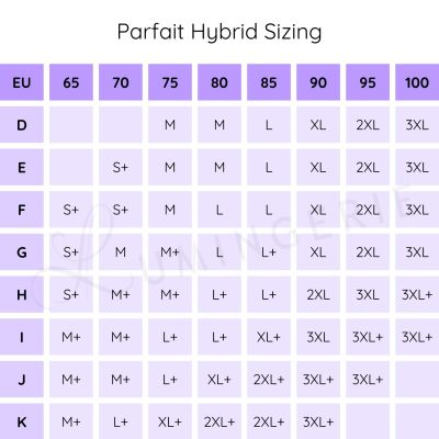 Parfait Lingerie Simplicity Wire Free Bra - Black Non-wired, seamless bralette style bra with removable paddings and convertible straps. M-2XL, S+-3XL+ (D-L cups) P2400-BLK