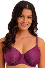 Paros Coast UW Full Cup Bikini Top - Berry Shimmer