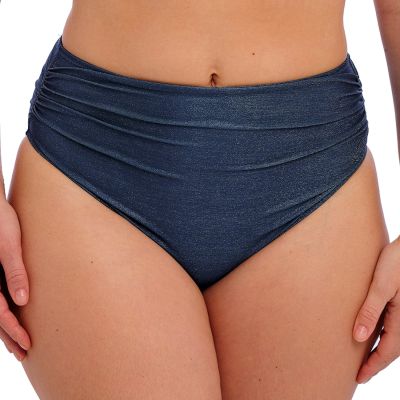 Fantasie Paros Coast Full Bikini Brief Midnight Sparkle Full bikini brief with ruching at the front. S/38 - 2XL/46 FS506171-MIA