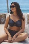 Fantasie Paros Coast Full Bikini Brief Midnight Sparkle-thumb Full bikini brief with ruching at the front. S/38 - 2XL/46 FS506171-MIA