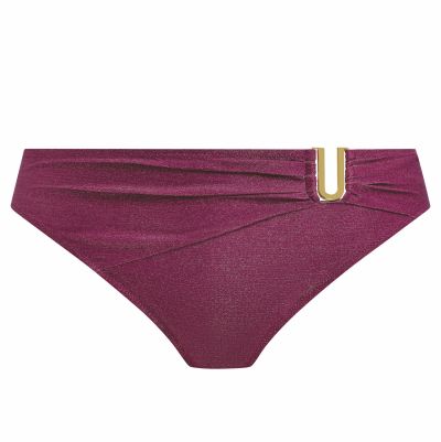 Fantasie Paros Coast Mid Rise Bikini Brief - Berry Shimmer  XS/36 - 2XL/46 FS506187-BER