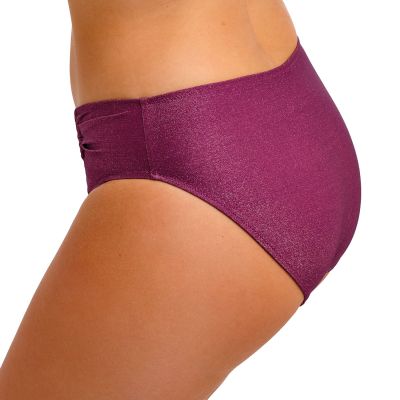 Fantasie Paros Coast Mid Rise Bikini Brief - Berry Shimmer  XS/36 - 2XL/46 FS506187-BER