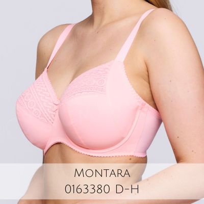 PrimaDonna Montara UW Full Cup Bra Pink Parfait Underwired, non-padded full cup bra with side support. 70-110, D-M 01633-80/85-PPF
