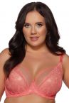 Ava Lingerie Perlash Soft Bra Coral-thumb Underwired, soft cup bra with double layered cups. 70-105, D-L AV1824-CRL