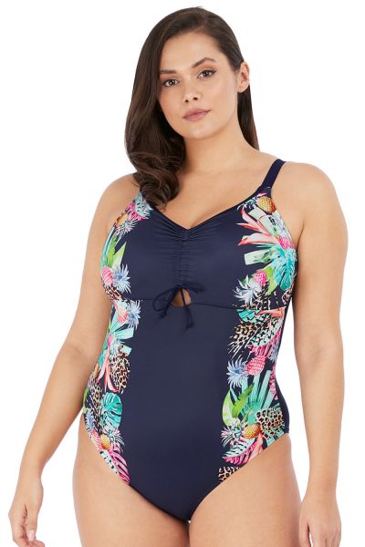 Elomi Pina Colada Swimsuit Midnight Swimsuit to wear over your swim bra 42-52 ES7260-MIH
