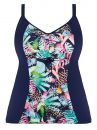 Elomi Pina Colada Tankini Midnight-thumb Tankini to wear over your swim bra 42-52 ES7261-MIH