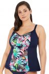 Elomi Pina Colada Tankini Midnight-thumb Tankini to wear over your swim bra 42-52 ES7261-MIH