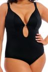 Elomi Plain Sailing Non-Wired Plunge Swimsuit Black-thumb Non-wired brazised swimsuit 80-95 G/H - K/L ES7280-BLK