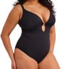 Elomi Plain Sailing Non-Wired Plunge Swimsuit Black-thumb Non-wired brazised swimsuit 80-95 G/H - K/L ES7280-BLK