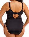 Elomi Plain Sailing Non-Wired Adj. Side Swimsuit - Black-thumb Non-wired bra zised swimsuit. 75-95 G/H - K/L ES7281-BLK