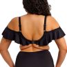 Elomi Plain Sailing UW Ruffle Plunge Bikini Bra - Black-thumb Underwired plunge bikini bra with ruffle straps. 75-100, E-L ES7282-BLK