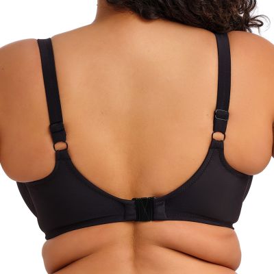 Elomi Plain Sailing UW Plunge Bikini Bra - Black Underwired plunge bikini bra. 75-100, F-N ES7284-BLK