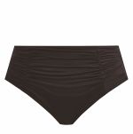 Plain Sailing Ruched Full Bikini Brief - Black