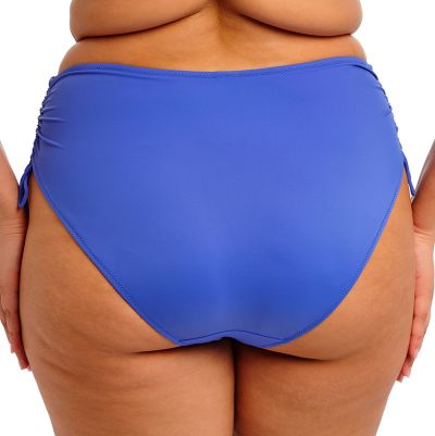 Elomi Plain Sailing High Waist Adjustable Bikini Brief - Azure Blue High waist bikini briefs with adjustable sides. 40-52 ES7287-AZE